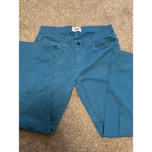 Paige Woman's Teal Jeans Size 32 | Stylish Slim Fit | Great Condition - Picture 4 of 4
